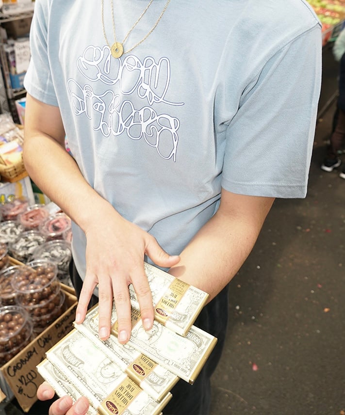 Scribble Tee' Powder Blue T-shirt | slow pickles